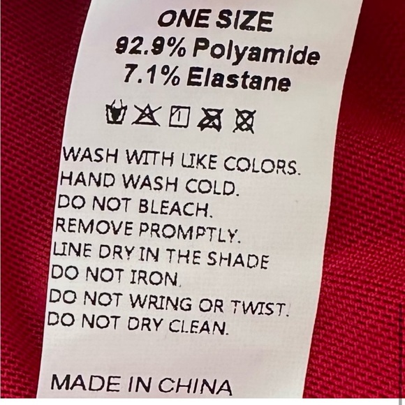 Red Lace One Piece Lingerie W/ Bows & Embroidery  NEW - Picture 6 of 6